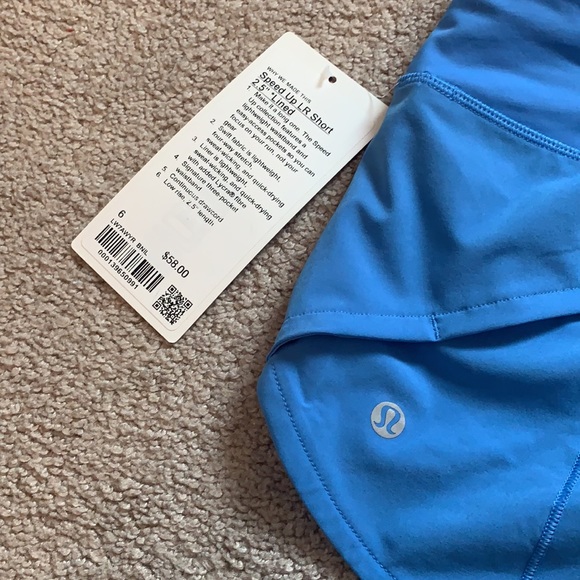 Lululemon Blue Nike speed up 2.5” shorts - Picture 7 of 9